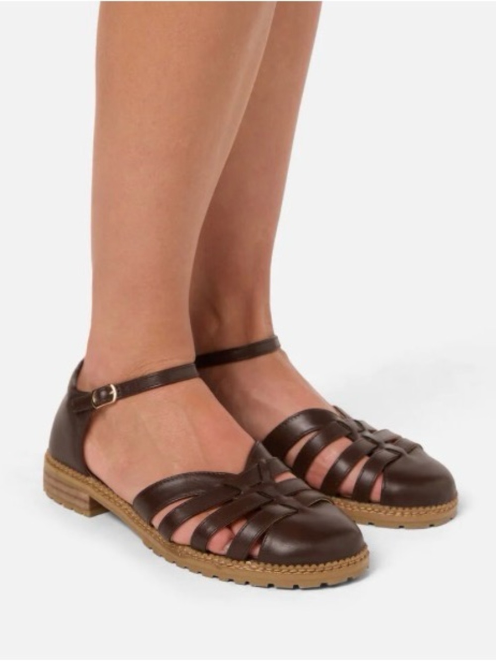 NWB Princess Highway Brown Closed-Toed Sandals Sz 39